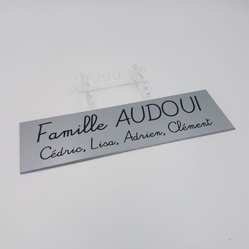 Plaque boite aux lettres à personnaliser en aluminium avec votre